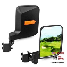 Universal Golf Cart Side Rear View Mirrors Fit Club Car EZ-GO Yamaha No