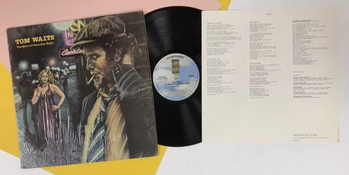 TOM WAITS Heart Of Saturday Night (1974) ORIGINAL LP with LYRIC Insert *M-* b791
