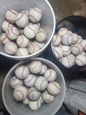 Lot of 50 Leather used baseballs Mixed Brands Rawlings Wilson- Great Condition