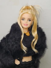 Mattel Model Muse Fashion Doll Completely Dressed & Coat  In Great Condition.