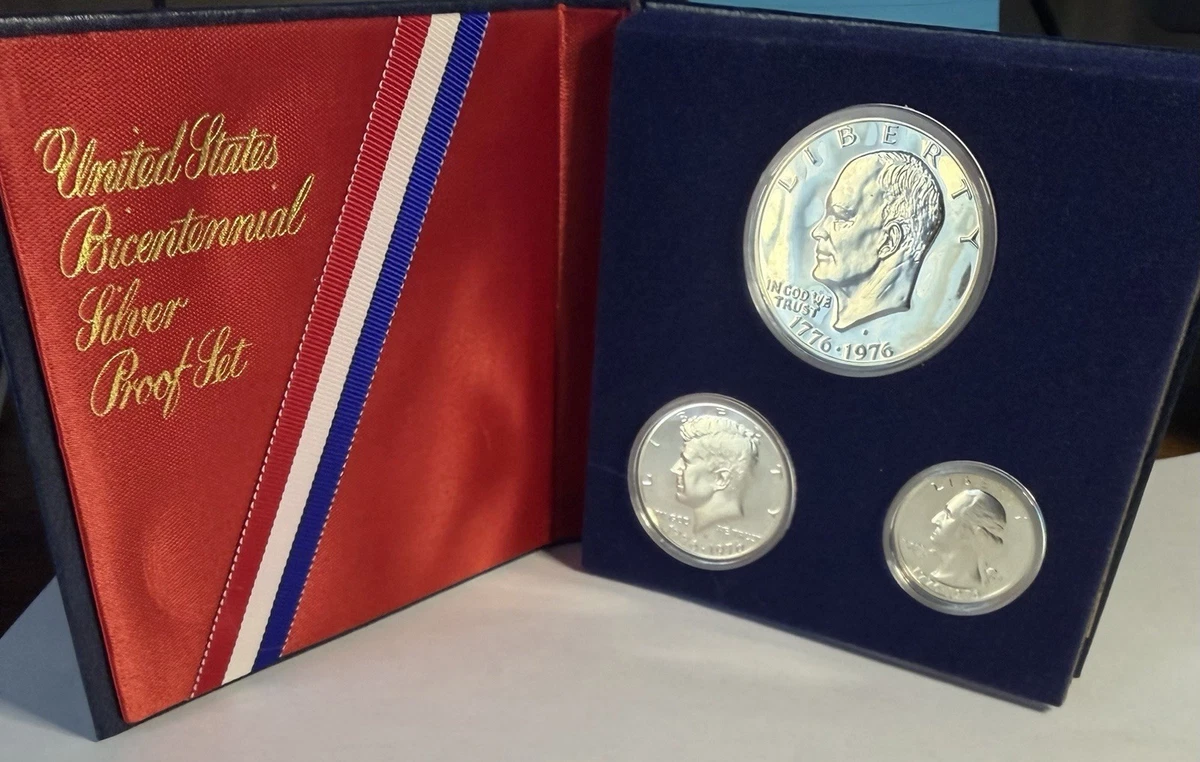1976 银质美国硬币精制套币| eBay