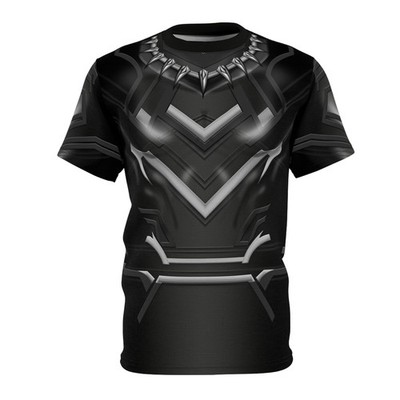 Black Panther Unisex T-Shirt - T'Challa Running Halloween Cosplay Costume
