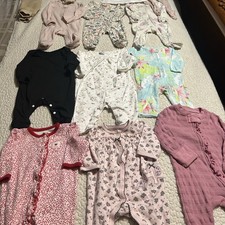 16 Piece Baby Girl Bundle Size 3 Months And 3-6 Months