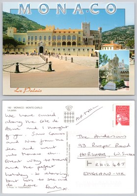 c27753 Le Palais Monaco Postkarte 2000er Jahre Briefmarke