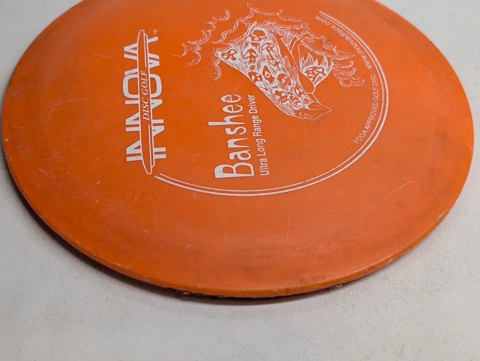 Innova DX Banshee Disc Golf Fairway Driver 147g Orange PFN Barstamp - Image 3 of 4