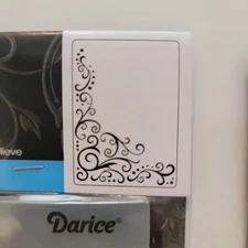 Darice CORNER SCROLL 1217-68 Embossing Folder 5" x 7" NEW