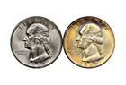 1943 1957 United States Washington Silver Quarters Set S+D Mint Circulated Coins