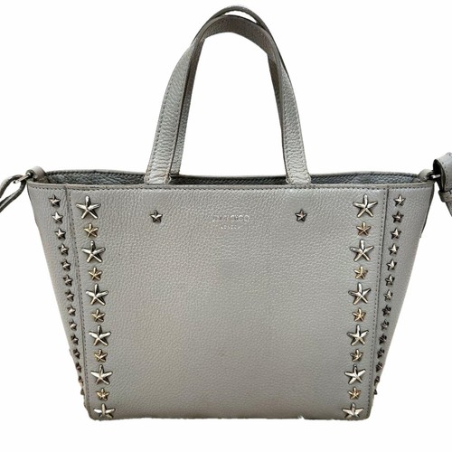 Jimmy Choo Pegasi Studs 2Way Shoulder Bag Gray Japan