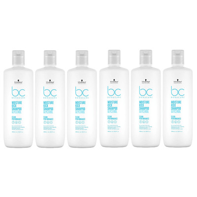 6 x Schwarzkopf Bonacure Moisture Kick  Aloe VeraShampoo 1.000 ml