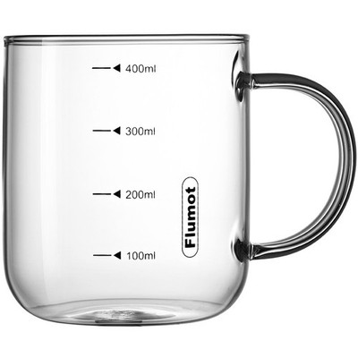 Flumot 400ml Kaffee-Messbecher mit Skala - Perfekt für Barista und Zuhause