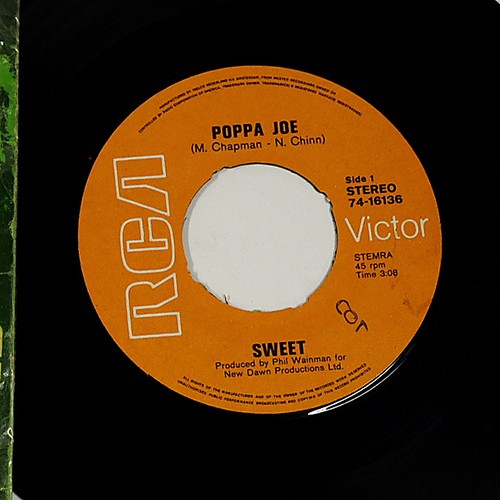 The Sweet – Poppa Joe / Jeanie – 7" Vinyl Single – RCA Victor 74-16136 – VG+ - Imagen 4 de 4