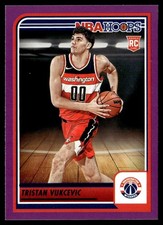 2023-24 Hoops Purple Tristan Vukcevic Washington Wizards #254