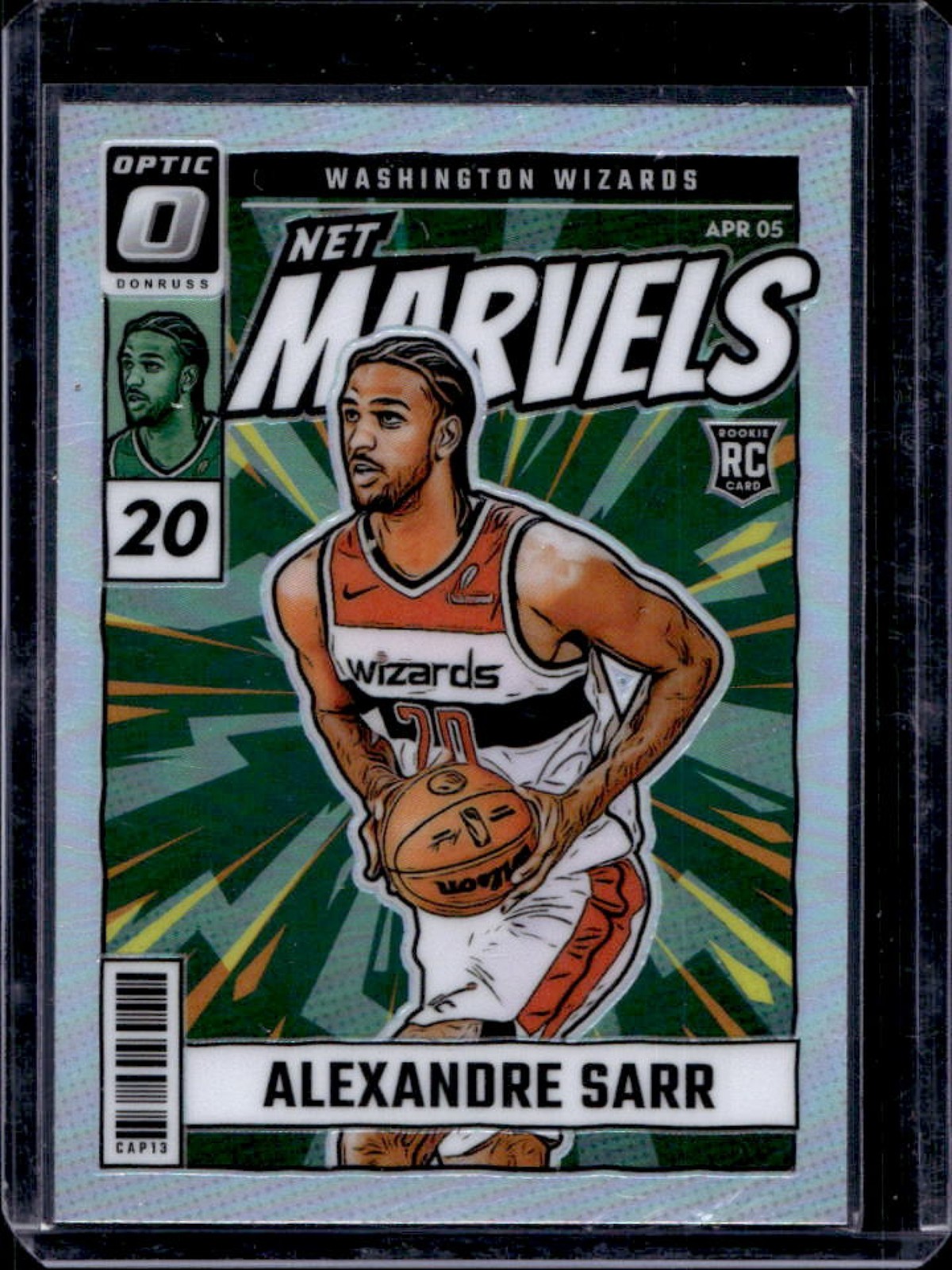 2024-25 Donruss Optic Alexandre Sarr Net Marvels RC Holo #7 Wizards