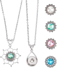 304 Stainless Steel Interchangeable Necklace Making Kit, DIY Jewelry Charms Allo