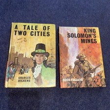 Bancroft Classics Hardback Books 1970s King Solomon’s Mines, Tale of two cities 