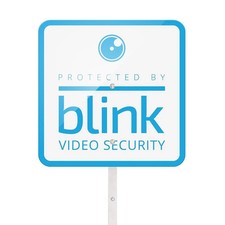 Blink Video Security Camera Yard Sign 9"x9"+ 2 Window Stickers, New