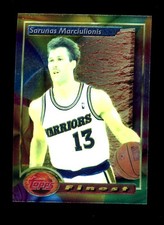 1993-94 Topps Finest #12 Sarunas Marciulionis Golden State Warriors