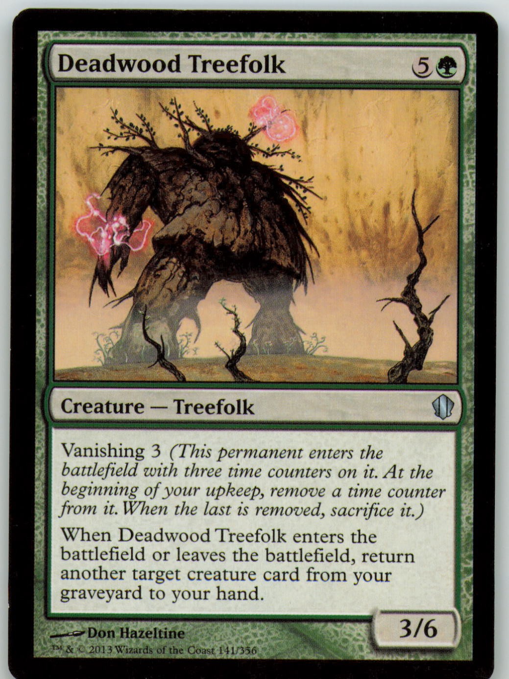 Deadwood Treefolk 141 Uncommon Commander 2013 Magic: The Gathering LP