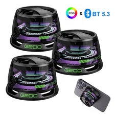 G200 Magnetic Portable Bluetooth Speaker Mobile Phone Holder LED RGB Color Light