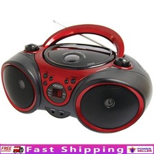 Portable CD Player W/ AM FM Radio AUX Input Headphone Jack Top Loading Stereo US