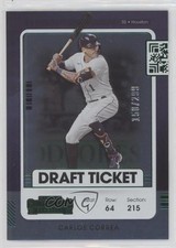 2021 Panini Contenders Draft Ticket Green 150/299 Carlos Correa #71 0wn9