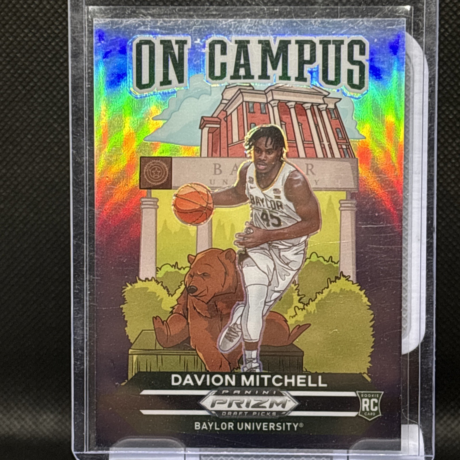 2021 Panini Prizm Draft Picks Davion Mitchell #10 Baylor Bears On Campus Rookie