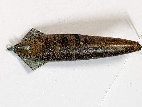 Wiggler Heddon? Shakespeare? Vintage Antique? Wooden 4- 3/4" Fishing Lure - Bild 14 von 14