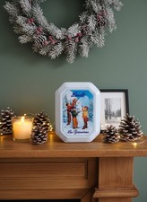 Boîte en Métal Vintage Lindt "Les Pyrénées" Décoration de Noël Enfants
