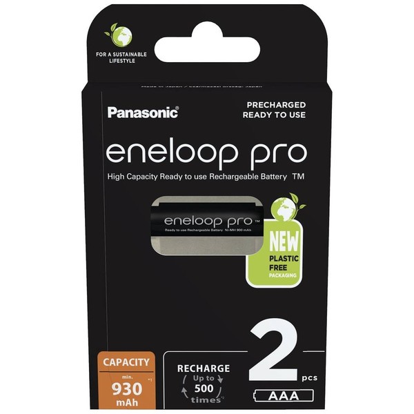 2Er Multipack Eneloop Eneloop Pro HR03 Micro (Aaa)-Akku Nimh 930 Mah 1.2 V 2 St.-image