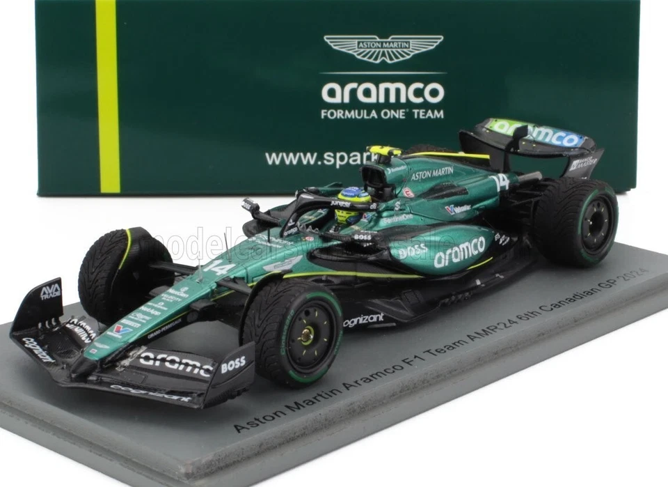 Fernando Alonso Aston Martin AMR24 Canadian GP 2024 1/43 F1 - Image 2 of 2