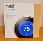 Google Nest Learning Thermostat Stainless Steel Nest Pro Edition T3008US NEW