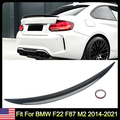 M PERFORMANCE TRUNK SPOILER WING CARBON LOOK FOR 2014-2021 BMW F22 F87 M240I M2