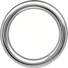 250PCS 10Mm 1.5Mm Thickness 14 Gauge Stainless Steel Jump Rings, Unwelded Metal