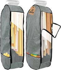 2PCS 50 Garment Bags for Hanging Clothes, Large Breathable Garment Bag for Close