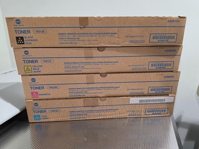 Original Konica Minolta Toner  Set TN-512K, TN-512Y, TN-512M und TN-512C