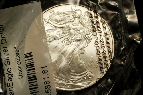 2008 American Eagle 1 Oz. UNC Silver Dollar  .999 Fine