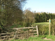 Photo A3 Footpath next to Fishpond Wood Bentley/TA0135  c2011