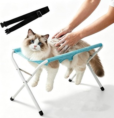 Foldable Pet Bathing Stand - Grooming Pet Bath Stand, Pets Bathing Hammock Holds
