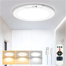 Wireless Rechargeable Motion Sensor Ceiling Light, Closet Light with Remote
