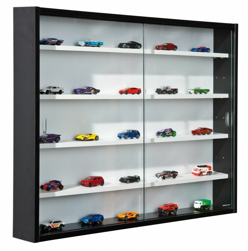 Vitrine murale noire et blanche Collecty pour figurines