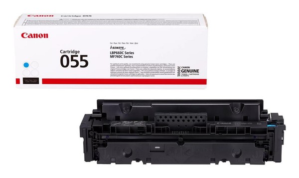 Canon 3015C002 Cartridge 055 C 055, 2100 Pages, Cyan, 1 Pc(S) ~E~-image