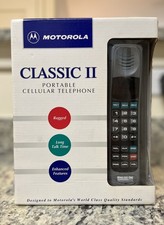 NIB Vintage Motorola Classic II Portable Cellular Telephone New Gray