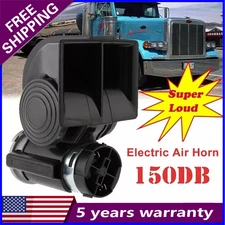 12V 150DB Super Loud Train Air Horn Waterproof For Motorcycle Car Truck SUV Boat
