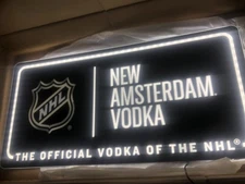 NIB New  Amsterdam NHL Hockey 🏒 Official Led Light Measures 23”x 11.5” 