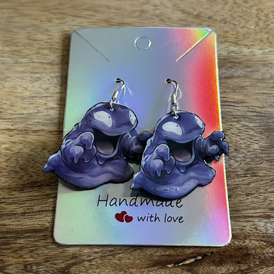 Handmade Hängeohrringe Pokémon Fan Art Sleima