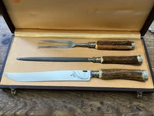 ZWilling J.A.Henckels Carving Set Friodur 1950’s Set Unused Imported Germany NEW
