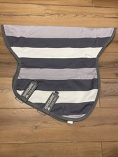 Size Medium Horseware Rambo 150g Newmarket Grey Stripe Hood Neck Cover