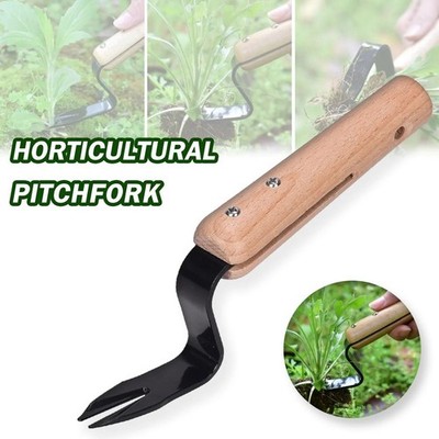 TOVIA Weed Removal Tool Handhel Handheld Dandelion Puller Metal Garden Fork Lawn