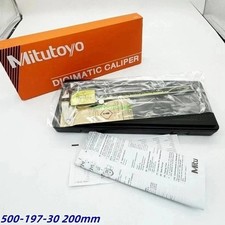NEW Mitutoyo 500-197-30 200mm/8" Absolute Digital Digimatic Vernier Caliper