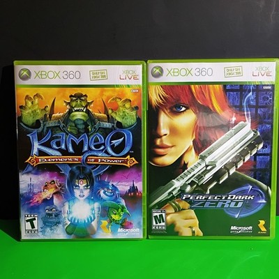 Perfect Dark Zero + Kameo (Xbox 360, 2005) Complete in Box CIB Tested Launchgame
